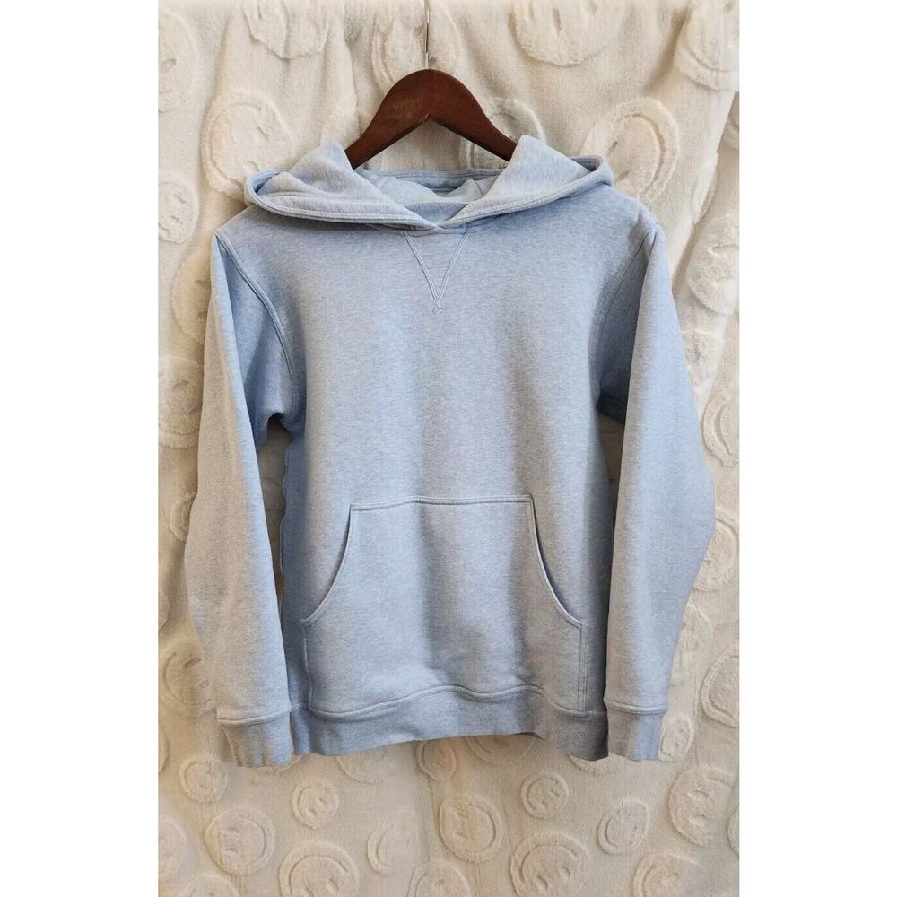 LULULEMON All Yours Hoodie Fleece Womens Size 2 Heathered Blue Linen